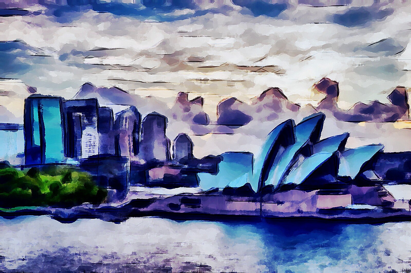 Sydney Opera House and harbour
